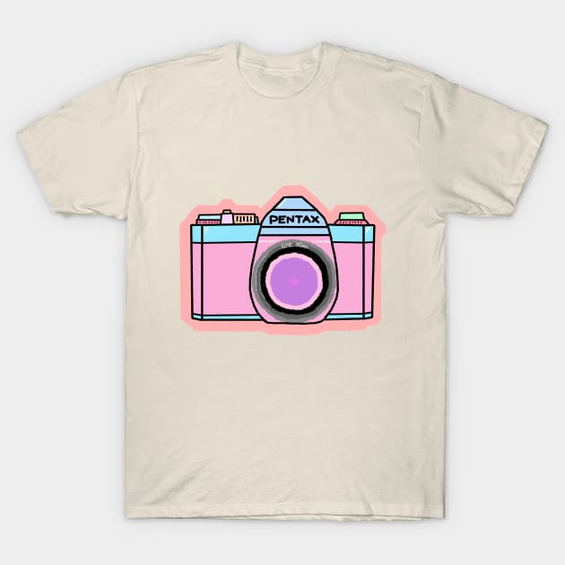 Film Camera pastel T-Shirt by LosAisFen